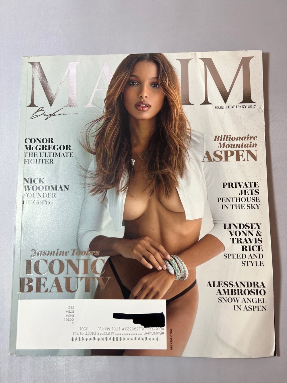Maxim Magazine - Cover Jasmine Tookes - February 2017 - Issue 220